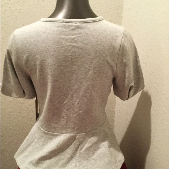 🐰Halogen Gray Peplum Top NEW🐰 - Picture 4 of 6